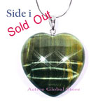 Sold Out Natural Blue Tiger Eye Crystal Quartz Pendant & 925 Sterling Silver Italy Kindle Necklace Gift-Spirit Healing & Match Fashion/Leisure Garments